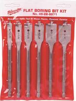 MILWAUKEE Elec Tool - 6 dalių, 6 colių, kastuvinių antgalių rinkinys