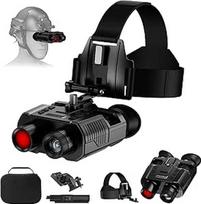 Naktinio matymo prietaisas 4K 36MP infraraudonųjų spindulių naktinio matymo žiūronai, 8X skaitmeninis priartinimas, 3000 mAh įkraunamas, 7 pakopų infraraudonųjų spindulių naktinio matymo žiūronai su tvirtinimu ant šalmo ir galvos