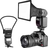 Neewer fotoaparato Speedlite blykstės Softbox ir reflektoriaus difuzoriaus rinkinys, skirtas Canon Nikon ir kitų DSLR fotoaparatų blykstėms, Neewer TT560 TT850 TT860 NW561 NW670 VK750II blykstėms