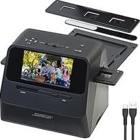 Somikon nuotraukų skaitytuvas: "3-in-1" nuotraukų, skaidrių ir negatyvų skeneris su 22 MP ir HDMI išvestimi, baterija (nuotraukų skeneris, skaitmeninimo įrenginys, skaitmeninimo įrenginys)