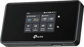 TP-Link M8550 5G LTE mobilusis Wi-Fi maršrutizatorius - iki 3,4Gb/s, trijų juostų "Wi-Fi 6E", Nano SIM kortelės lizdas, Gigabit WAN/LAN, 4680 mAh baterija, jutiklinis ekranas, apsauga nuo laidų, iki 32 įrenginių