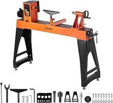 VEVOR medžio tekinimo staklės, 2HP kintamo greičio medžio tekinimo staklės nuo 0 iki 3200 apsisukimų per minutę sukamojo stalo staklės 457x1020 mm darbo stalo staklės vidutiniams ir dideliems medžio apdirbimo projektams