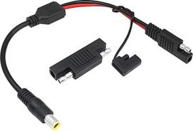 YACSEJAO SAE į nuolatinės srovės 8 mm kabelį 14AWG 30 cm nuolatinės srovės 8 mm vyriškos ir SAE vyriškos lyties adapteris, skirtas RV ir saulės generatoriams, nešiojamiems saulės kolektoriams