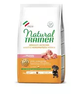 Natural Trainer Sensitive Mini sausas maistas šunims su kiauliena : Pakuotė - 2 kg
