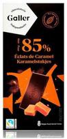 Chocolate tablet Galler Noir Eclats De Caramel, 80 g
