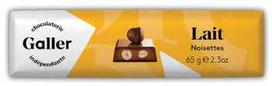 Chocolate bar Galler Milk Hazelnuts, 65 g