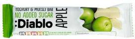 Yoghurt-coated muesli bar with no added sugar Diablo Sugar Free Apple, 30 g