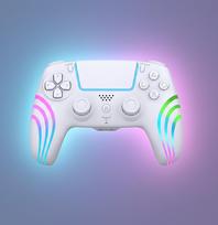 Deep Explorer - Wireless RGB Pro controller - Wave W - PS5 (White)