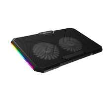 Fury Laptop Cooler Cooling Pad Fury Gunbai G3 Fans, RGB LED Light, 2 USB, 14.1-17.3"