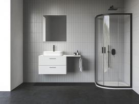 Dušo kabina RAVAK Blix II NBLCP4 80x80, juoda