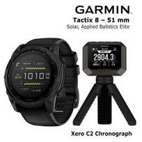 GARMIN Tactix 8 – 51 mm, Solar, Applied Balistics Elite + Xero C2 Chronograph sportinis laikrodis 010-03407-11 / 010-03953-01