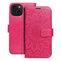 MEZZO bookcase for IPHONE 15, mandala magenta