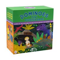 Žaidimas domino dėlionė 2in1 Dinozaurai