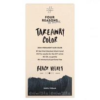 Four Reasons Original Takeaway Demi-Permanent Plaukų dažai 1.0 Black Velvet