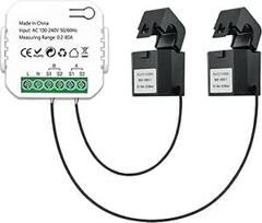 "Messung von Spannung und Strom für Zigbee Smart Solar Photovoltaik Zweiwege-Stromzähler WiFi mit CT-Transformator AC110/240 (2 kanalai)
