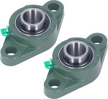 "Tissting" flanšiniai guoliai 25 mm ID korpuso guolis "Pillow Block" rombinis UCFL205 16 savaime išsilyginantis horizontalus ketaus rutulinių guolių blokas, skirtas 3D spausdintuvui, 2 vnt.
