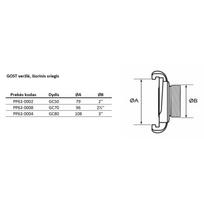 Veržlė GOST išorinis sriegis PP63-0002, 52 mm