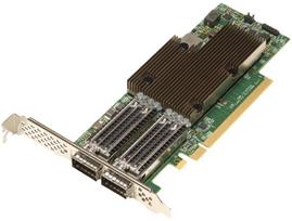 Tinklo plokštė Broadcom - Tinklo adapteris - PCIe 4.0 x16 Low-Profile - 100 Gigabit QSFP56 x 2 - skirta ThinkAgile VX2330 Appliance, VX3330 Appliance, VX3530-G Appliance, VX7330-N Appliance | 4XC7A08297 | 889488510337