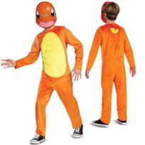 Pokemon Charmander karnavalinis kostiumas oranžinis persirengėlis 109-126 cm (4-6 metai), S
