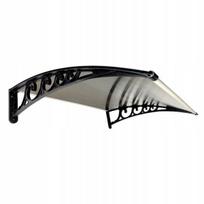 Stogelis virš durų Metal-gum, 105x76 cm, rudas/juoda
