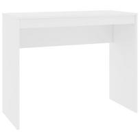 Rašomasis stalas，Biuro stalas，Kompiuterio stalas, baltos spalvos, 90x40x72cm, apdirbta mediena CFE6709108