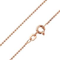 Paauksuota sidabrinė grandinėlė moterims "Bead" Brasco 62650, 40