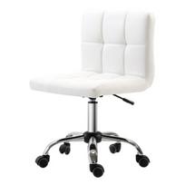 Ergonominė biuro kėdė be porankių, balta