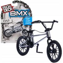 Tech Deck Fingerbike Bmx rinkinys, sidabrinis dviratis ant pirštų Cult + lipdukai