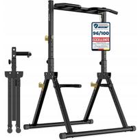 Sulankstomas prisitraukimų skersinis DH FitLife, iki 150 kg, juodas