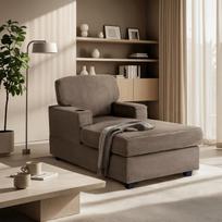 Neo NEO smėlio spalvos apmušta moderni sofa-lovos fotelis