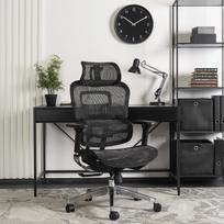 Nina NINO juoda moderni ergonominė pasukama biuro kėdė