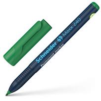 Permanentinis žymeklis Schneider Maxx 240, 1-2mm, apvaliu galiuku, žalios spalvos