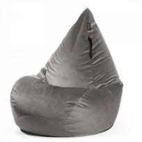 Sėdmaišis Qubo™ Wave Drop, gobelenas, pilkas