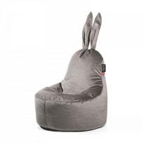 Sėdmaišis Qubo™ Mommy Rabbit, gobelenas, pilkas
