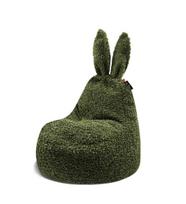Vaikiškas sėdmaišis Qubo™ Baby Rabbit Bush Fluffy Fit, žalias