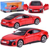 Metalinis automobilis AUDI RS e-tron GT su garso ir šviesos efektais, raudonas