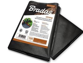 Agrotekstilė nuo piktžolių Bradas, 100 g/m², 0,6 x 5 m, neaustinė, juoda