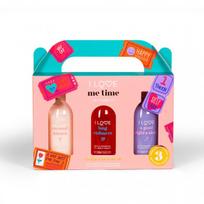 I LOVE Me Time kūno losjonas, dušo gelis ir vonios mirkalas rinkinys 3x250ml