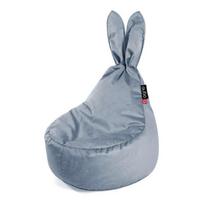 Vaikiškas sėdmaišis Qubo™ Baby Rabbit Slate Velvet Fit, pilkas