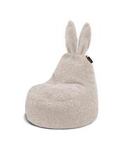 Vaikiškas sėdmaišis Qubo™ Baby Rabbit Powder Fluffy Fit, kreminis