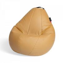 Sėdmaišis Qubo™ Comfort 90, dirbtinė oda, šviesiai oranžinis