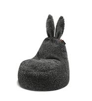 Vaikiškas sėdmaišis Qubo™ Baby Rabbit Twig Fluffy Fit, pilkas