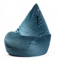 Sėdmaišis Qubo™ Wave Drop, gobelenas, mėlynas
