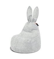 Vaikiškas sėdmaišis Qubo™ Baby Rabbit Pansy re-Flake Fit, šviesiai pilkas