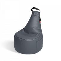 Vaikiškas sėdmaišis Qubo™ Fusion Fig Soft Fit, tamsiai pilkas