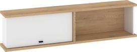 Cross CRO-22 sieninė spintelė Ąžuolas Cremona / Balta – 160 x 39 x 25 cm