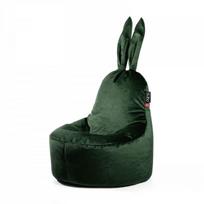 Sėdmaišis Qubo™ Mommy Rabbit, gobelenas, tamsiai žalias