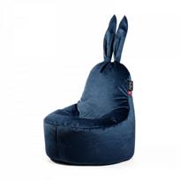 Sėdmaišis Qubo™ Mommy Rabbit, gobelenas, tamsiai mėlynas