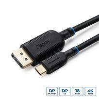 MicroConnect MC-USBCDP5 USB-C to Displayport Cable 5m, Black