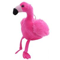 Pliušinis žaislas - pakabukas Flamingas, 12 cm, rožinis